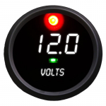 LED Digital Voltmeter, 2-5/8", Black Bezel