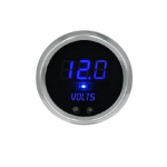 LED Digital Voltmeter, 2-5/8", Chrome Bezel