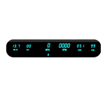 LED Digital Six Gauge Panel Kit (Universal)