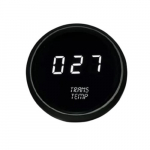 LED Temperature Gauge, Black Bezel with Sender