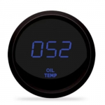 LED Digital Oil Temperature Gauge Black Bezel