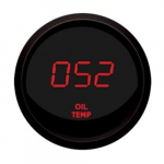 LED Digital Oil Temperature Gauge Black Bezel