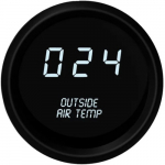 LED Digital Outside Air Temperature Gauge, White