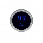 LED Oil Pressure Gauge 2-1/16" with Sender Blue