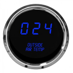 LED Outside Air Temperature Gauge 2-1/16", Blue