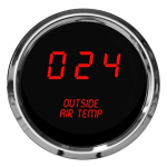 LED Outside Air Temperature Gauge 2-1/16", Red