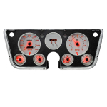 Chevy Truck Analog Gauge Cluster, Red LEDs