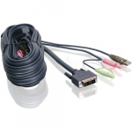 16" DVI-D Single Link USB KVM Cable