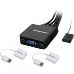 2-Port USB Cable KVM Switch, DisplayPort Adapters