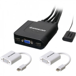 2-Port USB Cable KVM Switch, Mini DisplayPort
