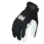 Exo Motor Pro White Goat Glove, Leather Palm, L