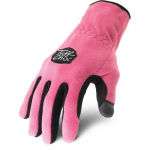 Tuff Chix Fleece Glove, Pink, Windproof, L