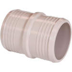 3" PVC Hose Barb Coupler Short, PVC