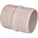 4" PVC Hose Barb Coupler Short, PVC