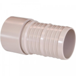 3" Hose Adapter, PVC, Spigot x Barb