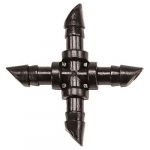 Fitting Insert Barb Cross 1/4" 5mm