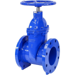 6" Cast Iron Gate Valve with Rubber Wedge