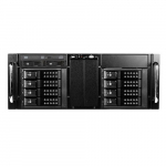 4U 8-bay ODD Storage Server Rackmount, Black