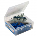 1/4" x 4" V-Groove Stainless Flat Head Screw Kit