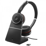 Evolve 75 Stereo Headset w/ Charging Stand, MS