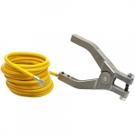 Antistatic Insulated Wire, Hand Clamp, 10 Feet Coiled
