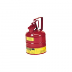 Safety Can for Flammables, 1 Gallon, Steel, Red