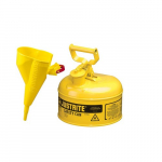 Steel Can for Diesel, 1 Gallon, Yellow, Funnel