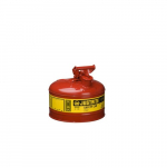 Steel Safety Can for Flammables, 2.5 Gallon, Red