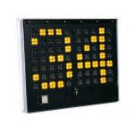 LED Radar Display, 10", Black Face, White Balance
