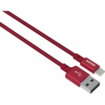 USB Cable with Lightning Connector (6", Red)