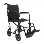 17" Seat Transport Chair in Black