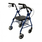 Low Seat Rollator with Loop Brakes, Blue