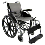 18" Seat Wheelchair, Silver