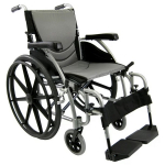20" Seat Wheelchair, Silver