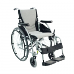 18" Ergonomic Wheelchair, Silver