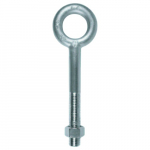 1"-8 x 12" Plain Pattern Eyebolt, 316 SS