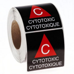 "CYTOTOXIC" Warning Label 4" x 4"