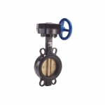 T-337AB-G Ductile Iron Wafer Butterfly Valve, 6"