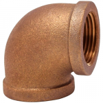 1" Threaded No Lead Cast Bronze 90deg Elbow