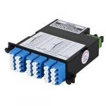 24-Fiber OS2 M4 Cassette w/ 24 LC Quad Adapter