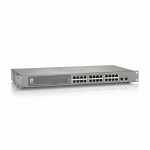26-Port Fast Ethernet PoE Switch Outputs 500W
