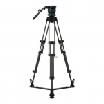 Head and Tripod with Floor-Level Spreader and Case Kit