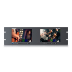 Dual 3RU Rackmount 12G SDI Monitor 7"