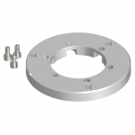 Circular Baseplate Alu 3 pcs M6x14 Screw Silver