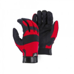 2137R Armor Skin Mechanics Gloves, Red, Medium