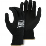 18-Gauge Knit Gloves, Foam Palm Coating, L