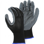 SuperDex Gray Nitrile Palm Dipped Gloves, L