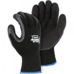 Polar Penguin Napped Terry Glove, Black, XL