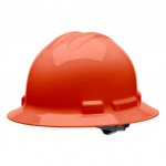 Hard Hat - 4 Pt. Ratchet Full Brim, Orange