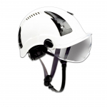 Type 2 White Safety Helmet with Clear Visor